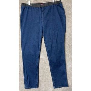 Jessica London Jeans Womens Size 24W 38x28 Pull On Elastic Waist Stretchy Pants